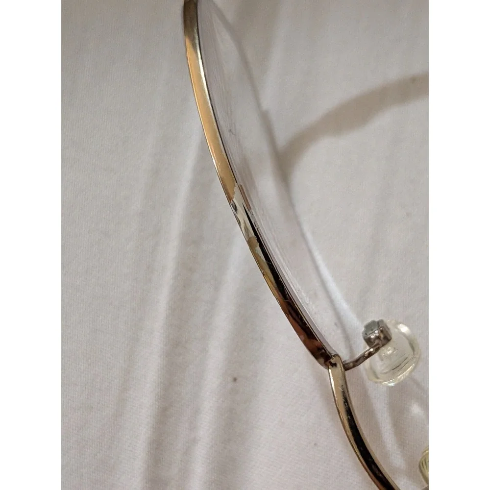 Polo Ralph Lauren 1004 9012 Gold Oval Semi-Rimless Eyeglasses Frames 49-19-135